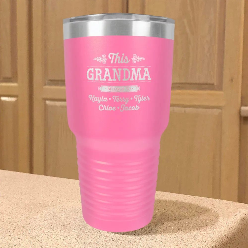 Personalized Stainless Steel Tumbler This Grandma