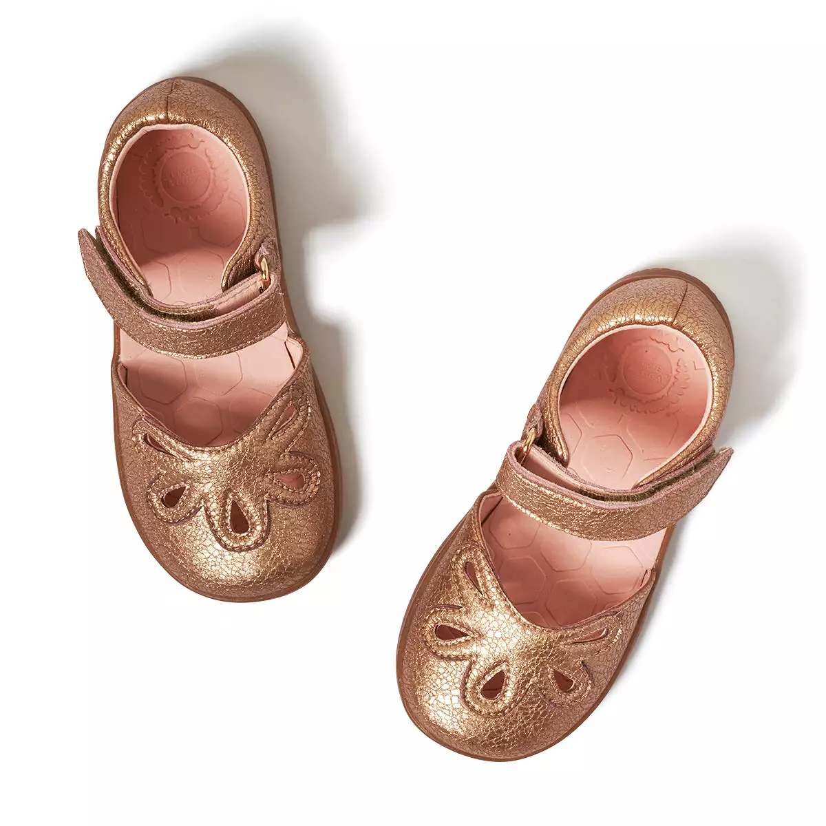 PETAL 2.0 DEW DROP Sandal Mary Jane | Rose Gold