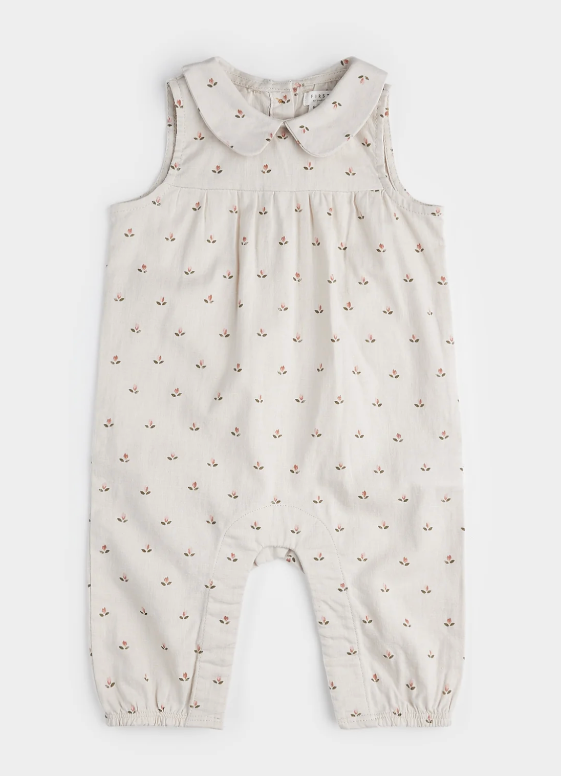 Petit Lem - Tulip Print Linen Jumpsuit