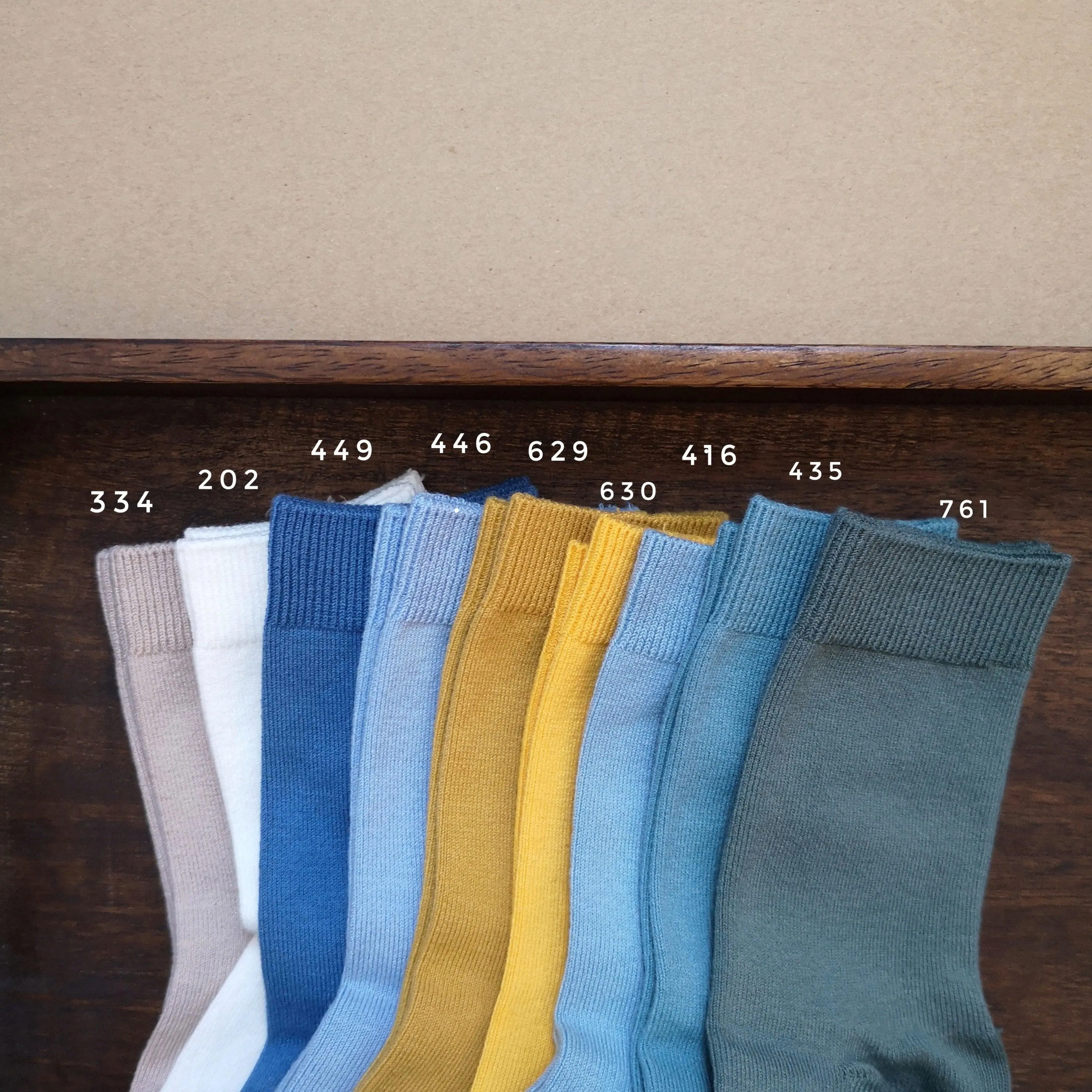 Plain short socks-STONE (334)