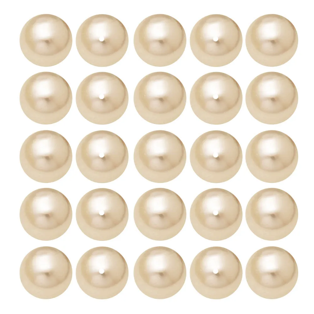 Preciosa Crystal Nacre Pearl, Round 6mm, Light Creamrose (25 Pieces)