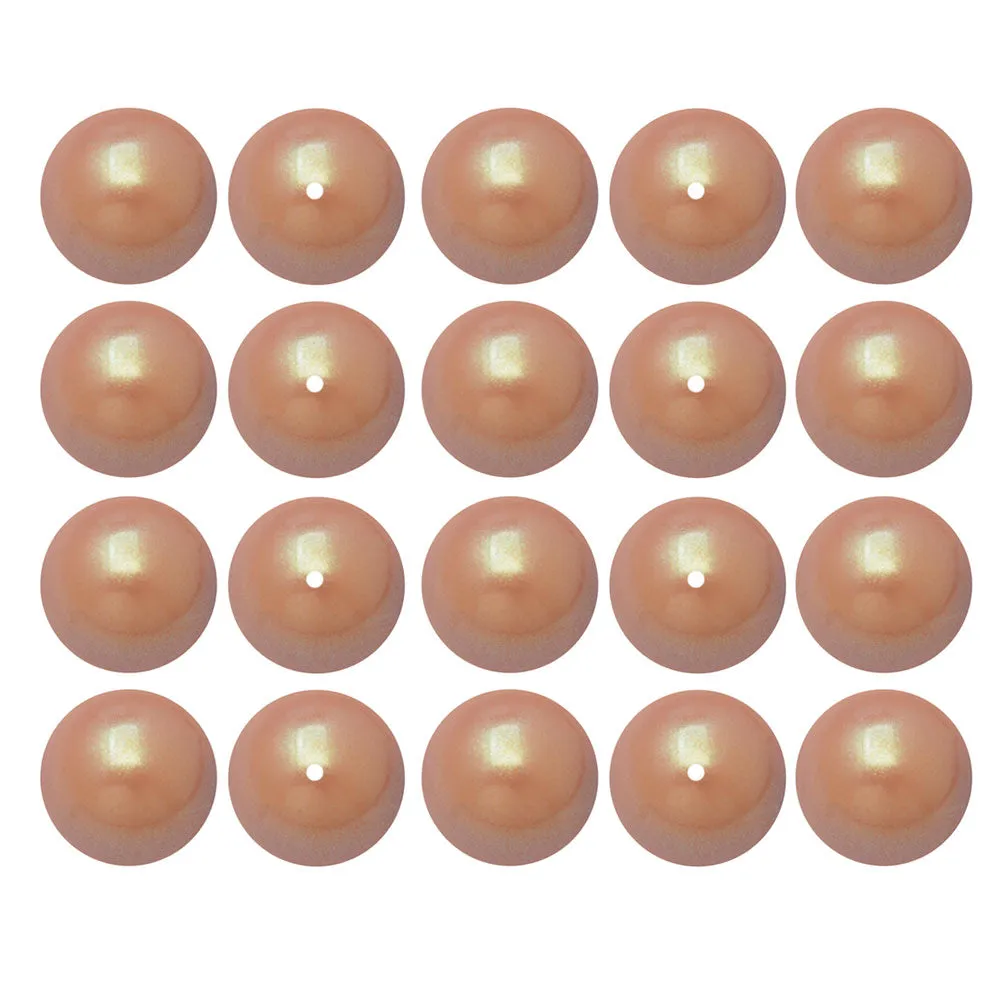 Preciosa Crystal Nacre Pearl, Round 8mm, Pearlescent Pink (20 Pieces)