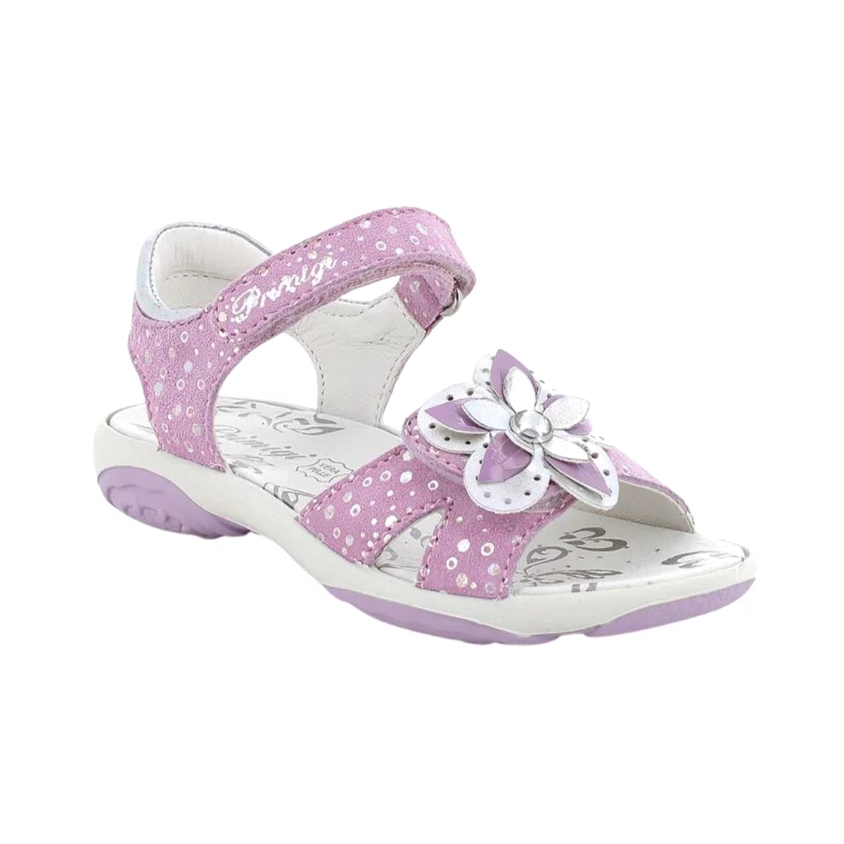 Primigi Girl's (Sizes 26-30) Purple/White Flower