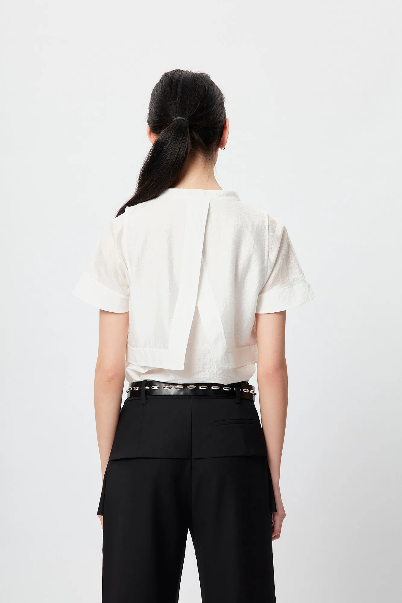 Rock n Fem Layers Blouse - White