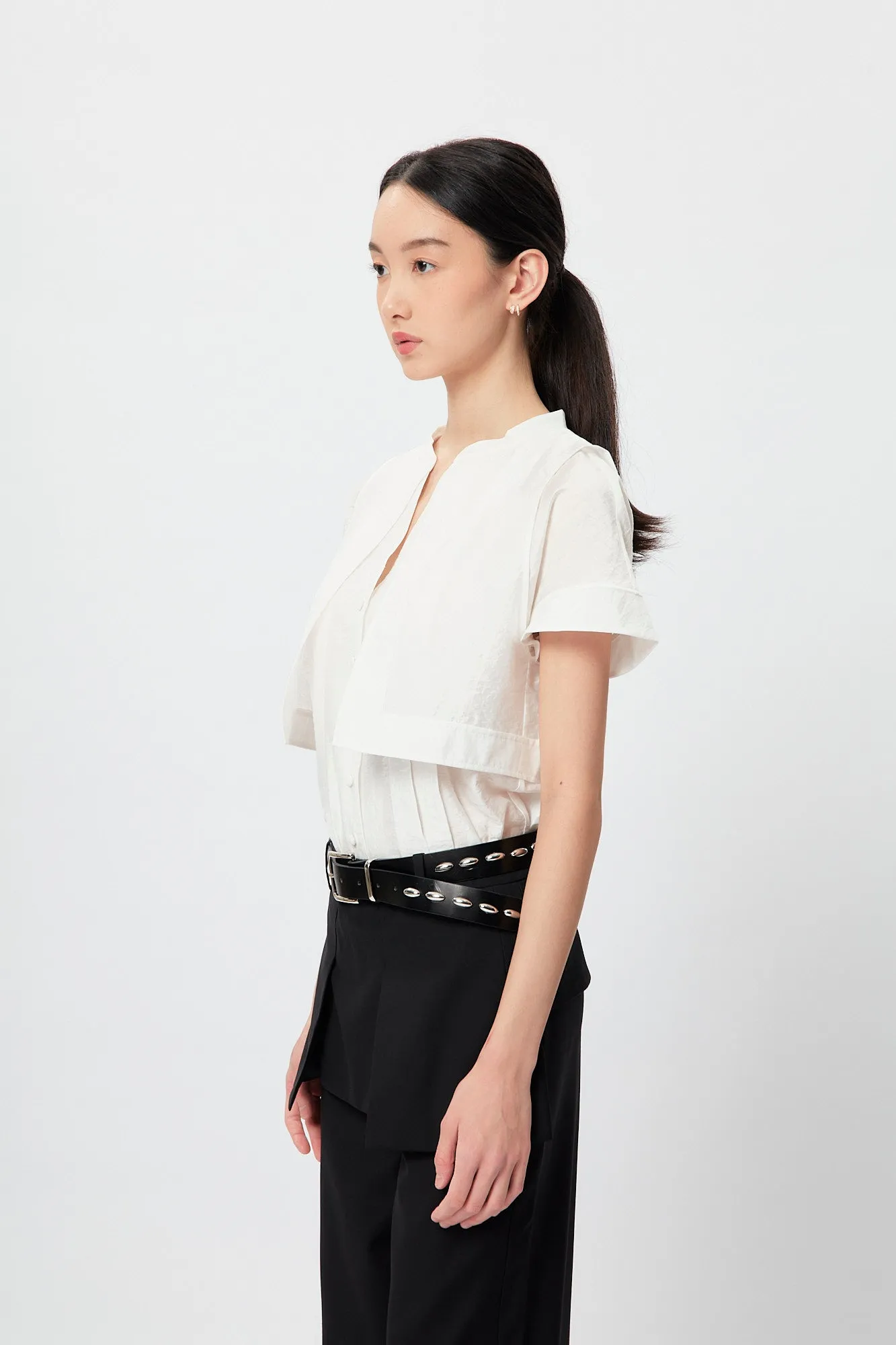 Rock n Fem Layers Blouse - White