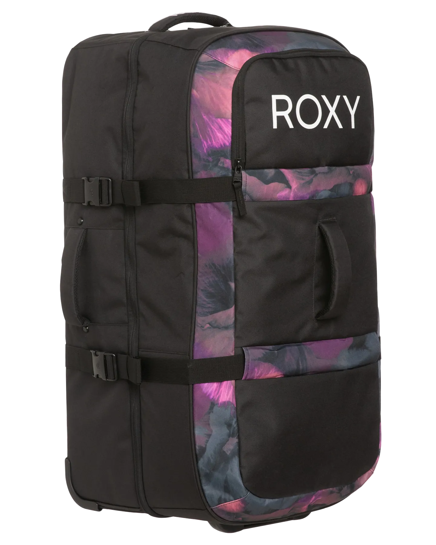 Roxy Women's Long Haul 105L Travel Bag - True Black / Pansy Pansy