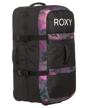 Roxy Women's Long Haul 105L Travel Bag - True Black / Pansy Pansy