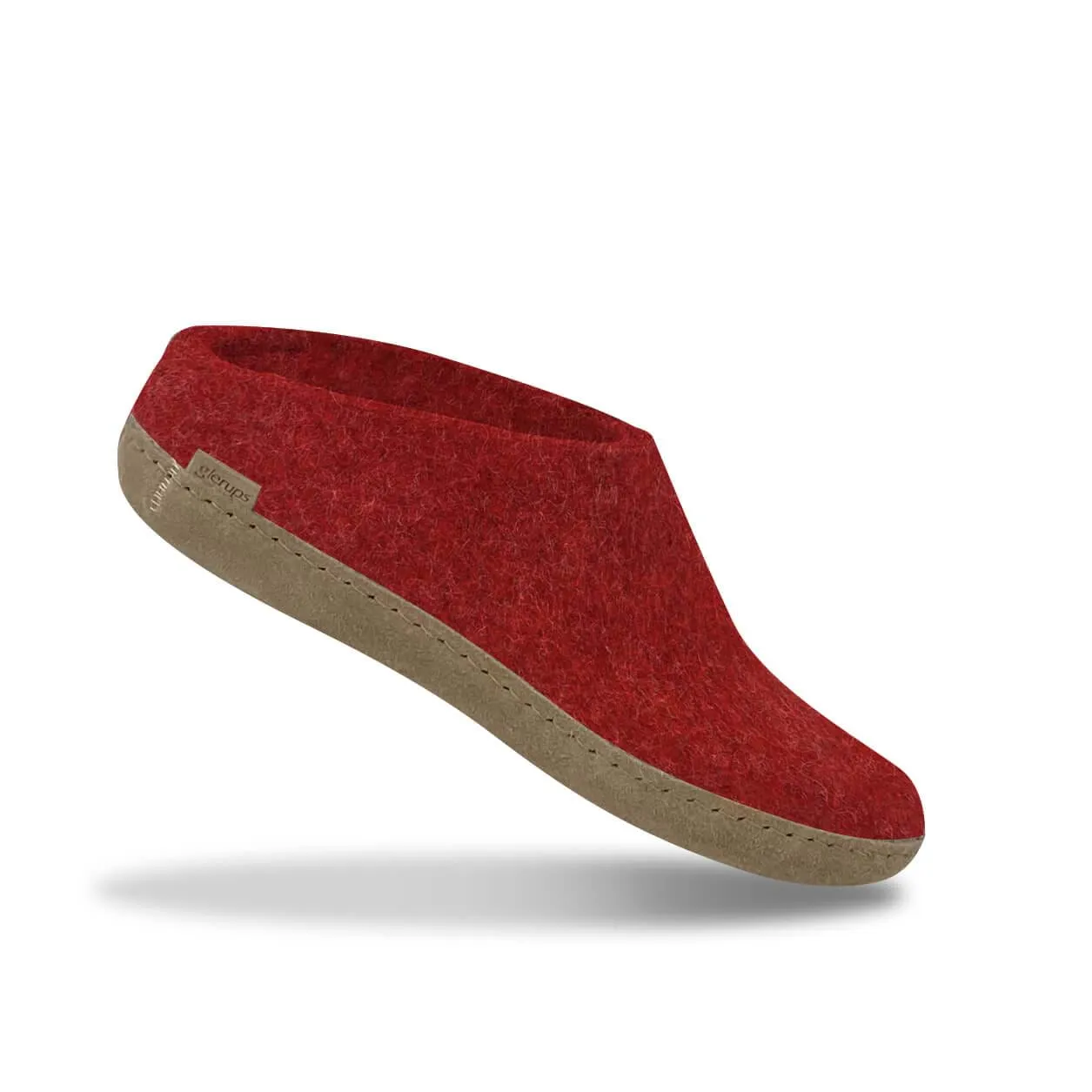 Slip-on with leather sole - Red