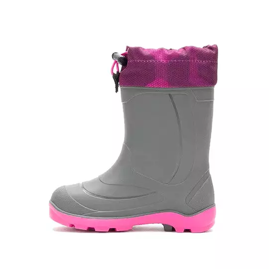 SnoBuster 2 Kid's Snow Boot - Grey/Magenta