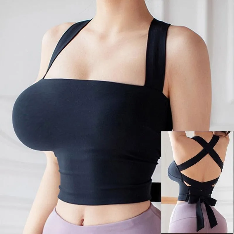 Sports Bra Sexy Fitness Underwear Camis Push Up Yoga Crop Top