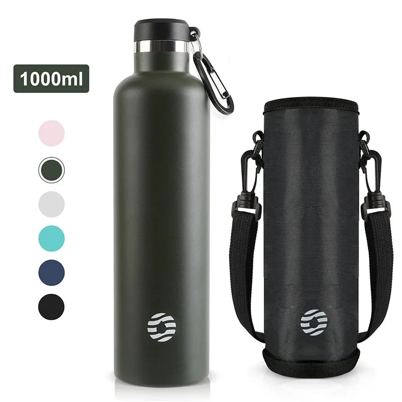 Sports Flask Vacuum Insulated Water Bottle Leak Proof BPA Free