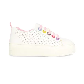 Steve Madden Girl's JQueen White Multi