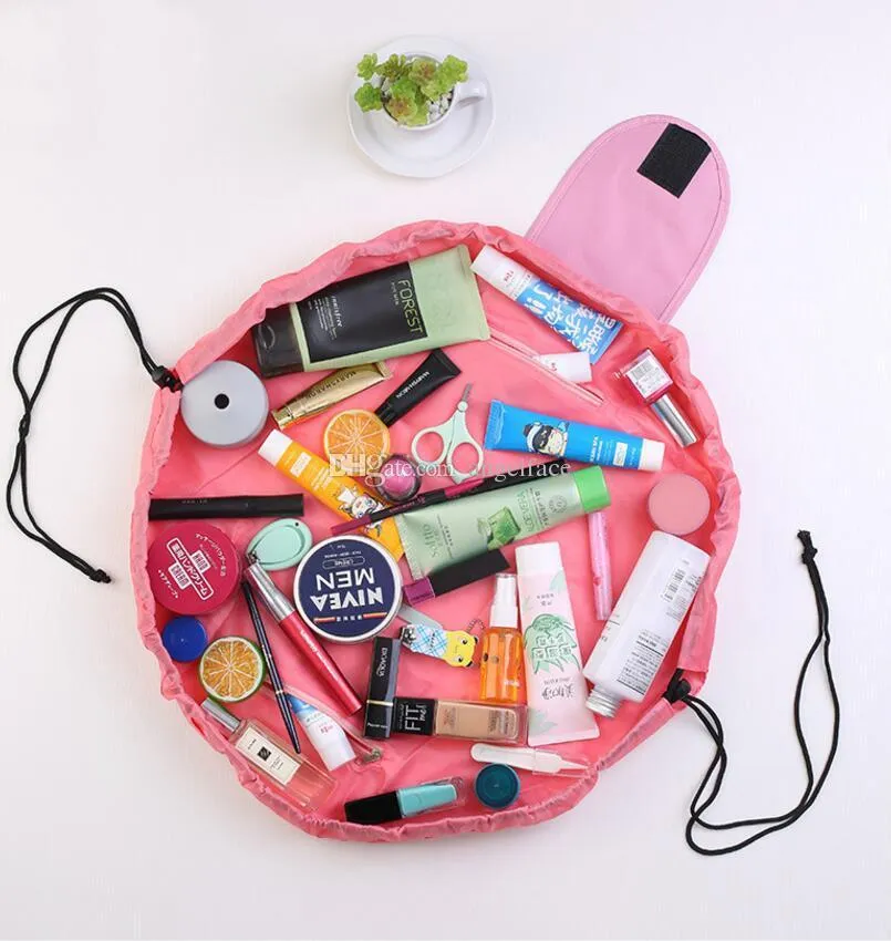 Travel Drawstring Cosmetics Dual Magic Bags Makeup Business Pouchy Magic Toiletries 100% Polyester Handbags