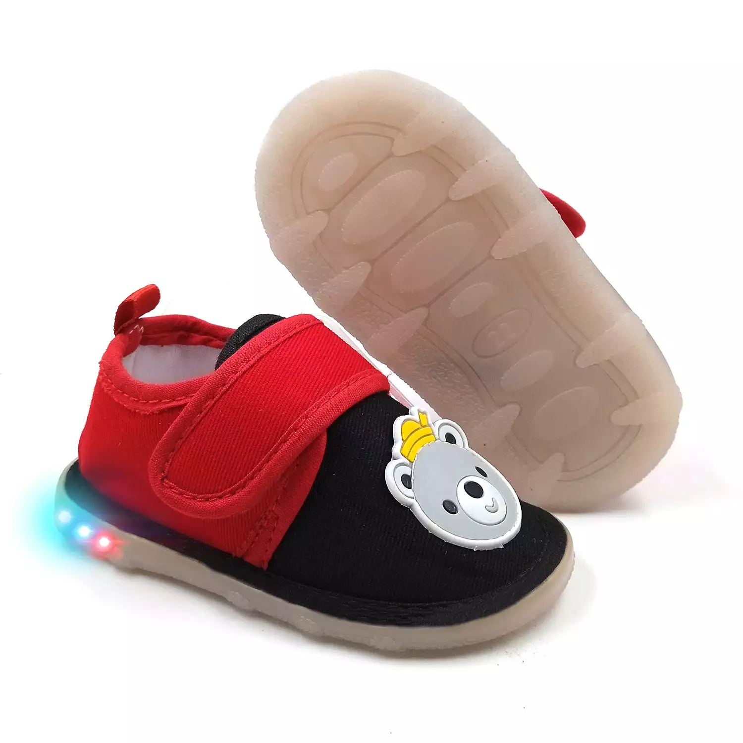 Urbanfeet Attractive King Bear Shoes with LED Light | Shoes for Baby Boys & Girls | 12 Months to 24 Months