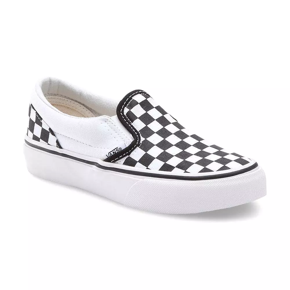 Vans Kids Checkerboard Slip-On Black/White