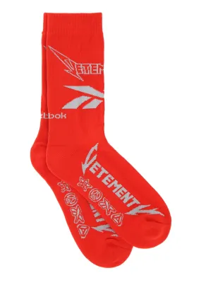 Vetements Logo Intarsia-Knit Socks