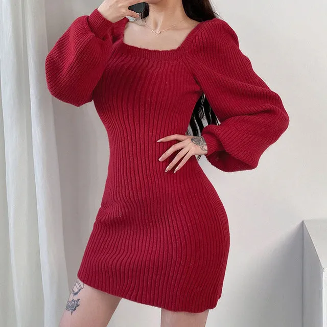 Women Bodycon Mini Dress Female Fashion Party Sexy Clothing