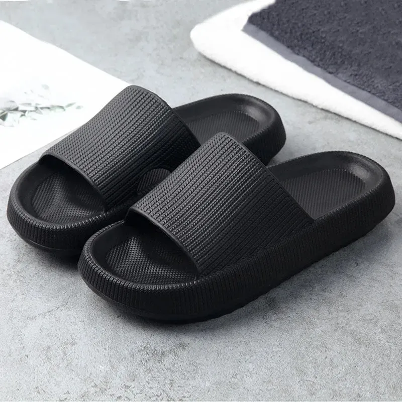 Women's Summer Leisure Style Open-Toe Flat Heel House Slippers