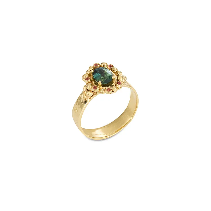 Zinnia Ring - Solid Gold